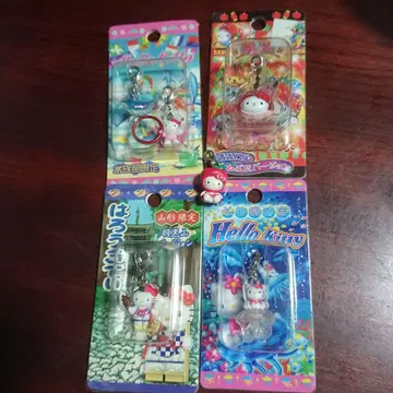 헬로키티 지퍼 마스코트 5개 묶음 판매