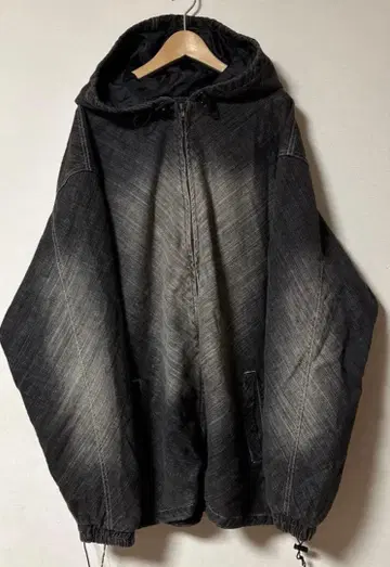 TANK JEANS 후드티 자켓 데님 블랙 컬러 블랙