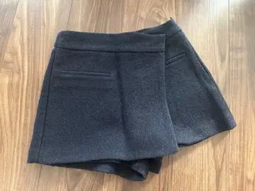 ZARA 자라 텍스처 비대칭 스코트 XS