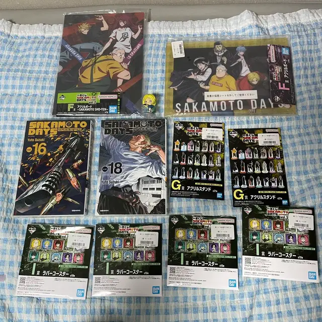 사카모토 데이즈 아크릴 보드 아크릴 스탠드 키링 만화책 쿠지