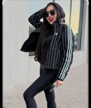 완판템 미사용 아디다스 오리지널스 핀스트라이프 데님 자켓