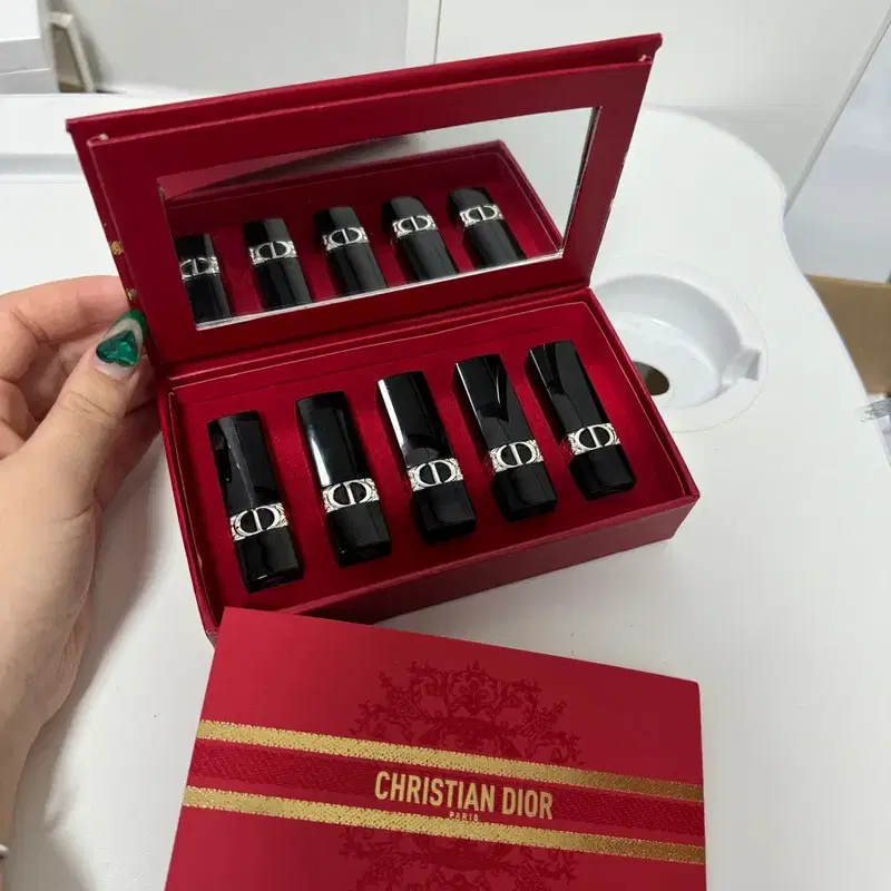(새상품) 디올 홀리데이 미니벨벳립스틱세트 매트립세트 미니어처립스틱