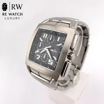 7-4803 ellesse 002 크로노그래프 손목시계 실버/블랙