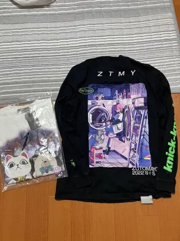 계속 한밤중이면 좋을 텐데. 반팔 티셔츠 롱티 2