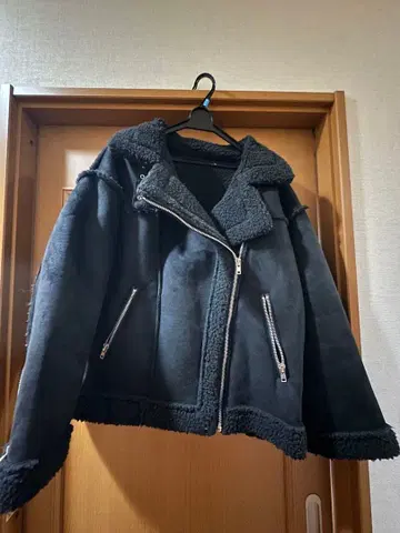 GRL 에코 무스탕 라이더 자켓 M 사이즈