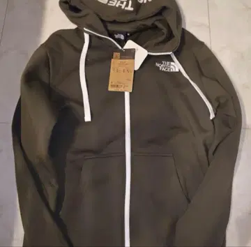 THE NORTH FACE 지퍼 후드티 올리브 미사용 새상품 택 없음