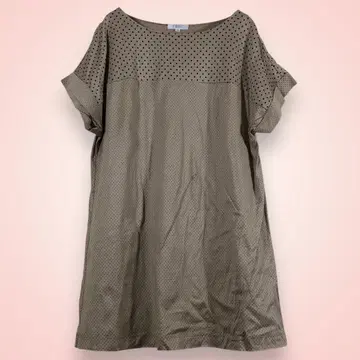 TWO:C 반팔 티셔츠 도트 무늬  40 [ L ]