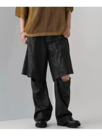 HARE 하레 2WAY 레이어드 팬츠 블랙