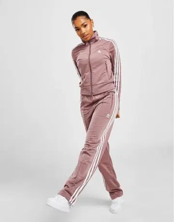 핑크 새틴풍 저지 팬츠 3줄 라인