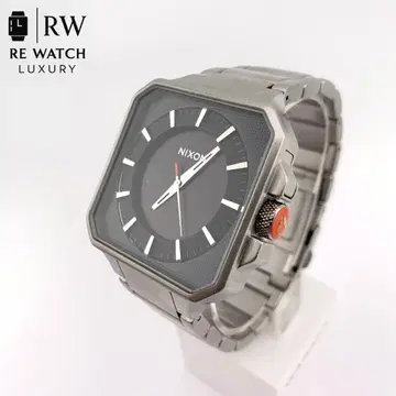 7-3907 NIXON 9K 스퀘어 페이스 손목시계 블랙