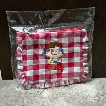 [ 미사용 새상품 ] 페코짱 프릴 티슈 파우치