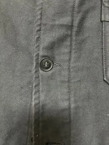 60s 프랑스 몰스킨 자켓 블랙 v포켓