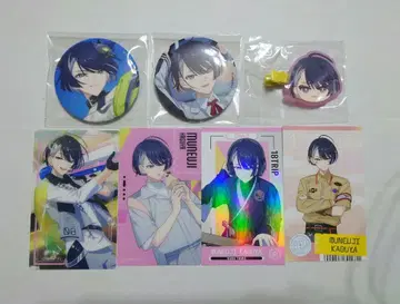 18TRIP 에이트리 클리어 카드 앞머리 클립 캔뱃지 카구야 무네시