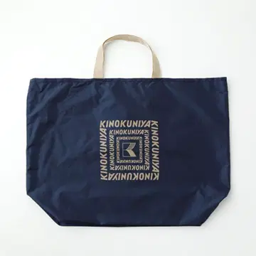 [ 새상품 ] KINOKUNIYA 에코백 네이비 블루