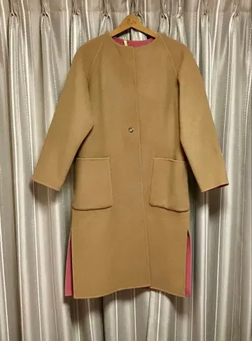 데미룩스 빔즈 코트 (리버서블, 베이지/핑크)