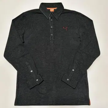 푸마 골프 피케 셔츠 긴팔 그레이 남성용 L 사이즈