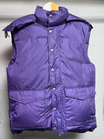 SIERRA DESIGNS 후드 부착 퍼플 다운 베스트