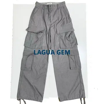LAGUA GEM 사이드 포켓 디자인 카고 팬츠