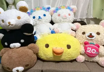 리락쿠마 관련 봉제 인형 7개 세트