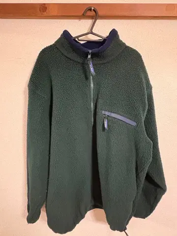 L.L.Bean 다크 그린 그린 플리스 자켓 XL