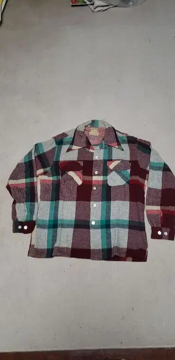 50.60s 맥그리거 멀티 컬러 체크 무늬 플란넬 셔츠