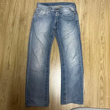 REPLAY 스트레이트 레그 데님 28-32