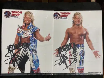 신일본 프로레슬링 타나하시 히로시 투혼샵 글로벌 포트레이트 2장 세트