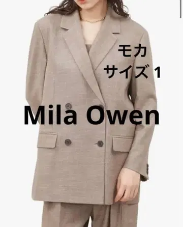 [ Mila Owen ] 3 피스 오버 사이즈 더블 브레스트 자켓