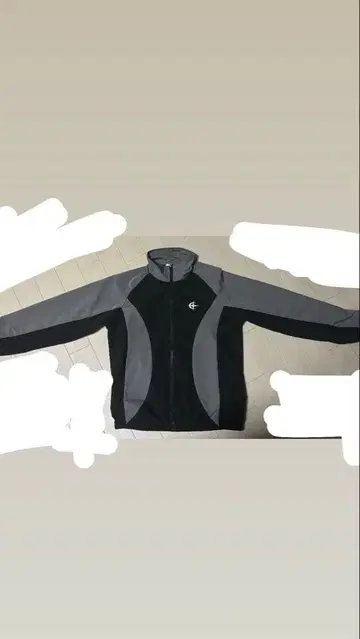 나일론 자켓 블랙과 그레이