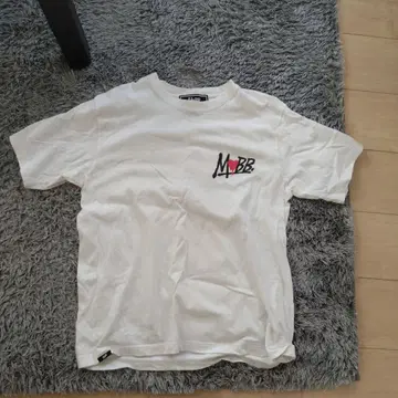 mobblife mobb 하트drip T셔츠 화이트 x 빨간색