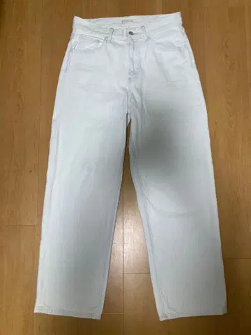 UNIQLO 와이드 스트레이트 청바지 60 라이트 블루 30 76cm