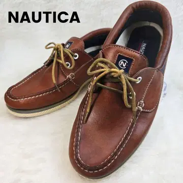 NAUTICA 리얼 가죽 데크 슈즈 목 슈즈