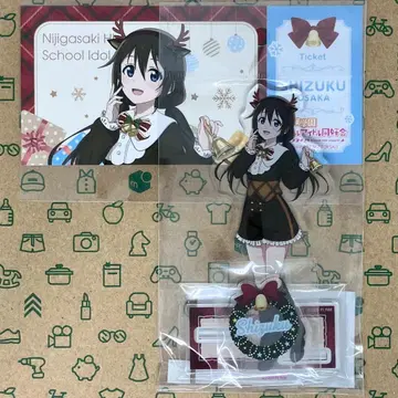 사쿠라자카 시즈쿠 아크릴 스탠드+티켓풍 카드 루돌프풍 의상 ver.