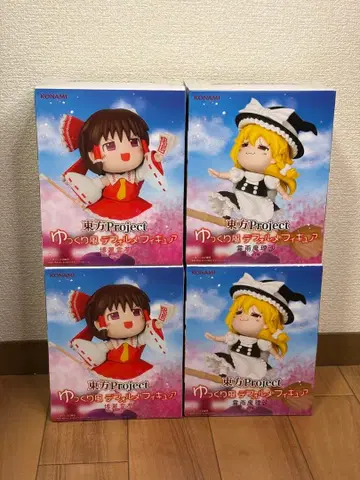 [ 4개 세트 ] 동방 Project 유유코풍 SD 피규어