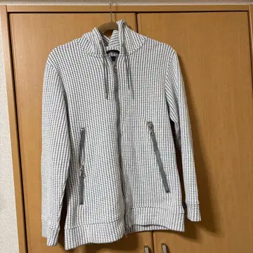 하운드투스 체크 후드티