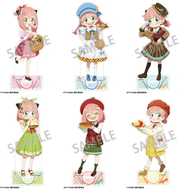12월 말 출고/스파패) 스파이 패밀리 아냐 아크릴 스탠드 6종
