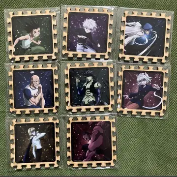 헌터헌터 WEB 복권 우드 코스터 세트