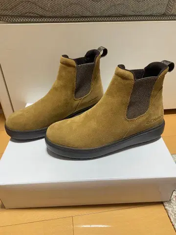 브라운 사이드 고어 부츠 스웨이드