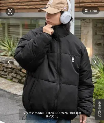 U.S. POLO ASSN. 블랙 다운 자켓