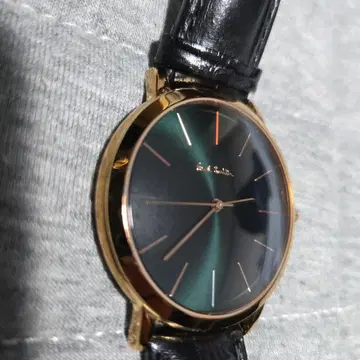 Paul Smith 아날로그 시계 블랙/골드