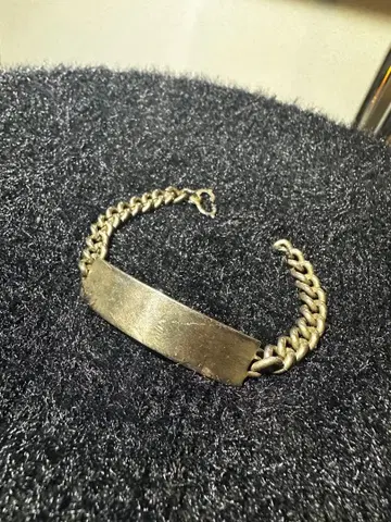 40대 실버 military ww2 ID 팔찌