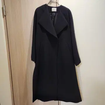 IENA 네이비 롱 코트