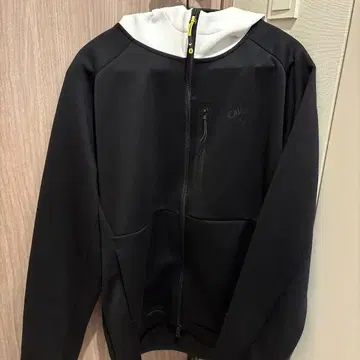 Callaway 풀 지퍼 자켓 블랙/화이트