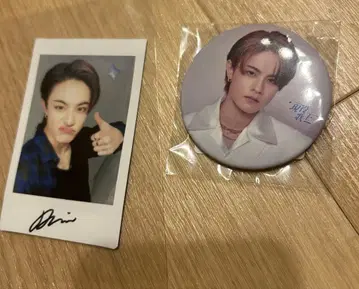 현역 가왕 친필 사인 폴라로이드 juni 배지 세트