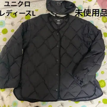 미사용품 유니클로 울트라 라이트 다운 릴랙스 코트 L 블랙