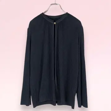 ache 긴팔 플리츠 가디건 블랙 [ M ]