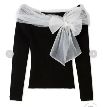 프레이 아이디 3way 리본 오프숄더 니트 풀오버