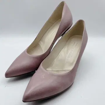 새상품급 YOSHITO 요시토 가죽 펌프스 옅은 핑크 엘레강트 23.5