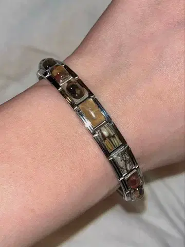 이탈리아 참 팔찌 [빨간색 계열] 17개