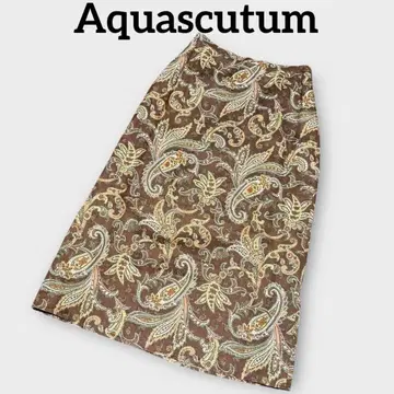 [새상품급] 아쿠아 스큐텀 Aquascutum 빈티지 롱 스커트